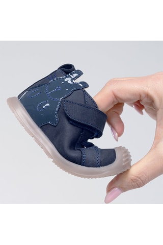 Botas de couro - Azul-escuro