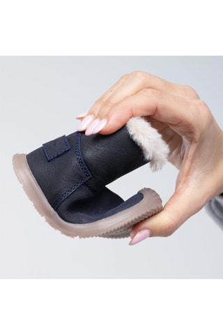 Botas de couro - Azul-escuro