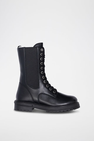 Botas de couro - Preto