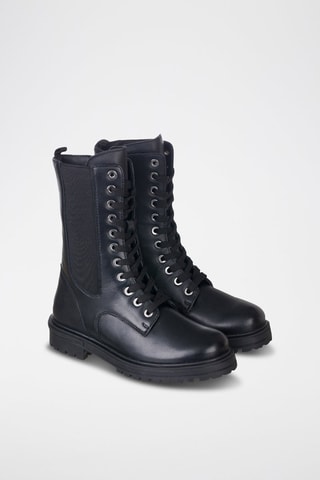 Botas de couro - Preto