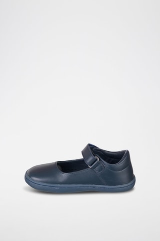 Sabrinas de couro - Azul-marinho