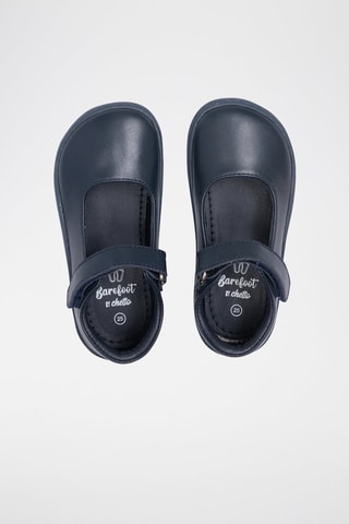 Sabrinas de couro - Azul-marinho