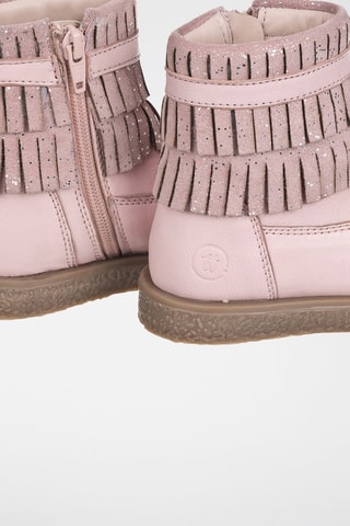 Botins de couro Rosa