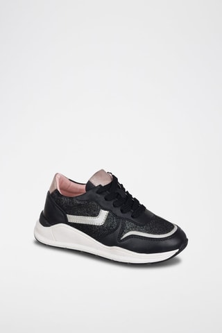 Sapatilhas de couro Preto