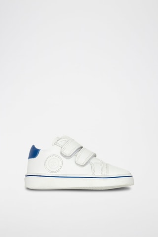 Sneakers em couro Branco