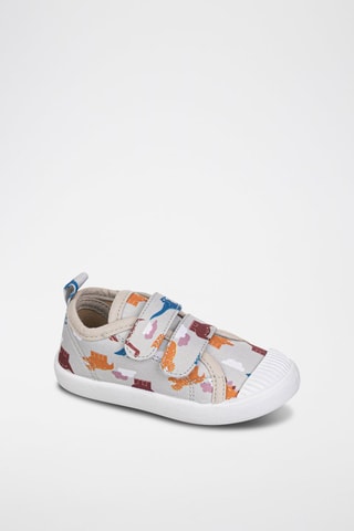 Sapatilhas Cinzento e vermelho