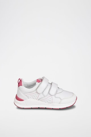 Sapatilhas de couro Branco e rosa