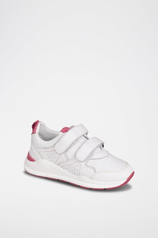 Sapatilhas de couro Branco e rosa