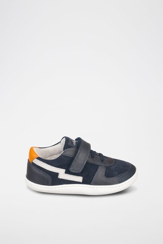 Sapatilhas de couro - Azul e branco