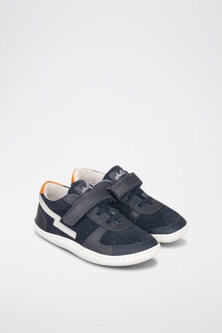 Sapatilhas de couro - Azul e branco