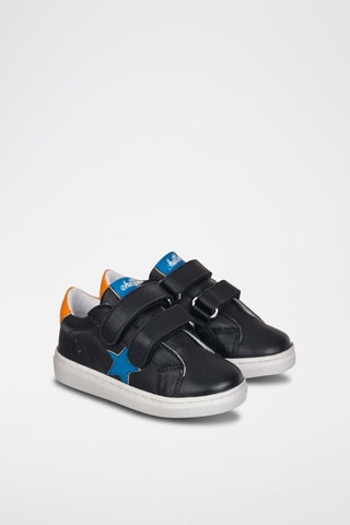 Sapatilhas de couro Preto