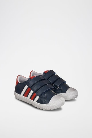 Sapatilhas de couro Azul-escuro