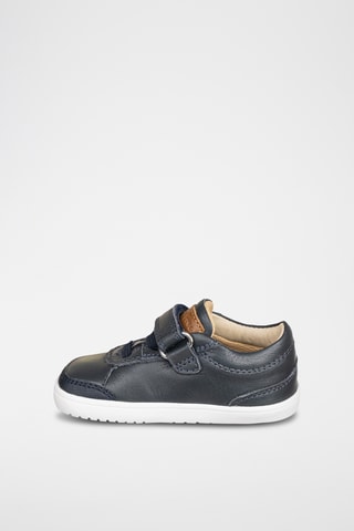 Baskets en cuir - Bleu marine