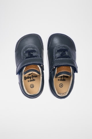 Baskets en cuir - Bleu marine