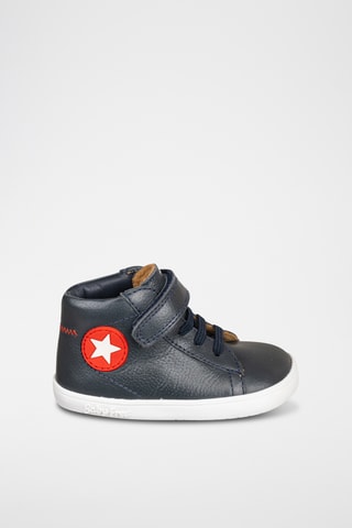 Bottines en cuir - Bleu marine