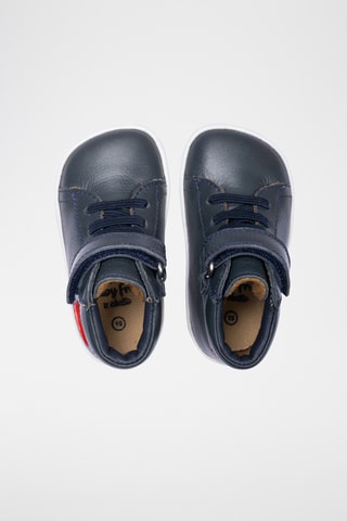 Bottines en cuir - Bleu marine