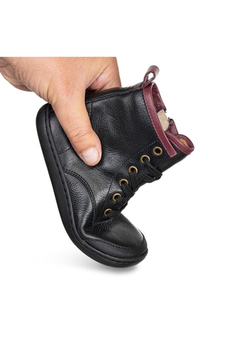 Bottines en cuir - Noir