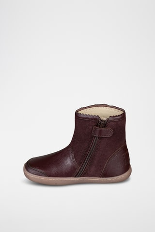Bottines en cuir - Bordeaux