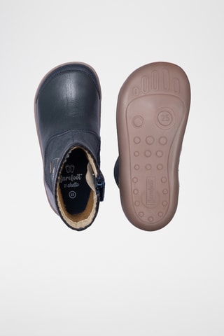 Botins em couro - Azul-marinho