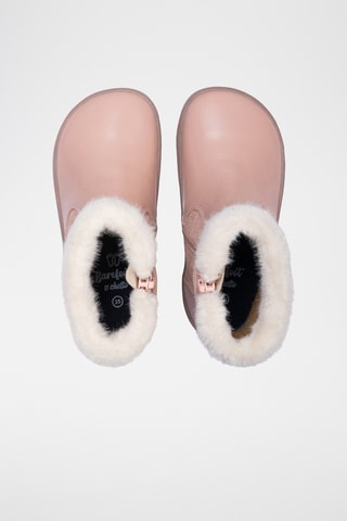 Bottines fourrées en cuir - Rose