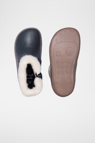 Bottines fourrées en cuir - Noir