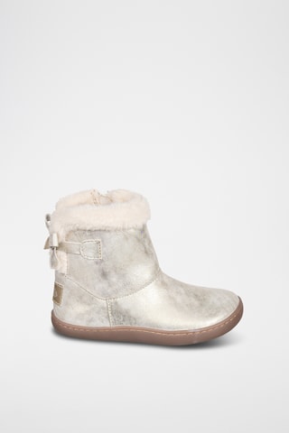 Bottines fourrées en cuir - Argenté