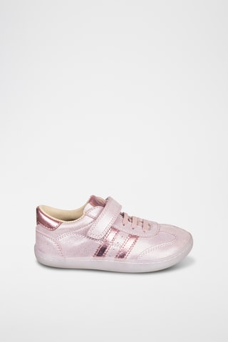 Baskets en cuir - Rose métallisé