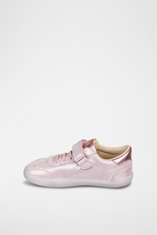 Baskets en cuir - Rose métallisé