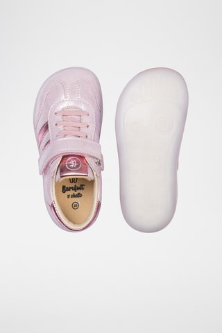 Baskets en cuir - Rose métallisé