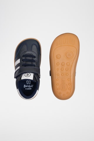 Baskets en cuir - Bleu marine