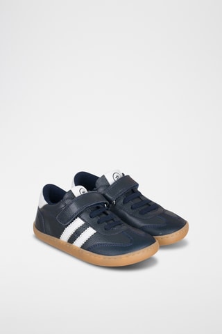 Baskets en cuir - Bleu marine