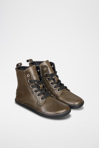 Bottines en cuir - Kaki