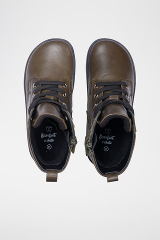 Bottines en cuir - Kaki