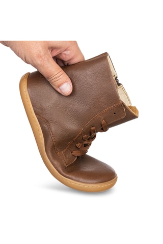 Bottines en cuir - Marron