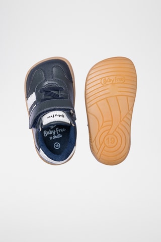 Baskets en cuir - Bleu marine