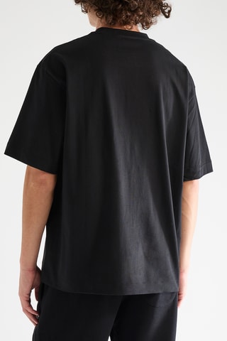 T-shirt Skull Flower - Zwart