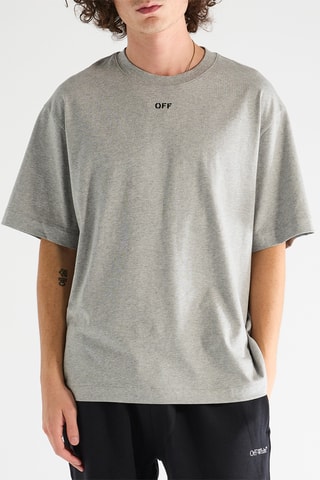 T-shirt Off Quote - Gemêleerd Lichtgrijs