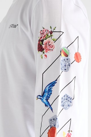 T-shirt Fresco Diag - Wit