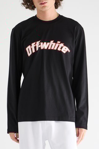 T-shirt Round Logo - Zwart