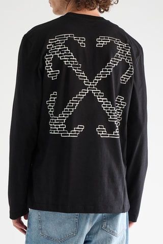 T-shirt Brick Skate - Zwart