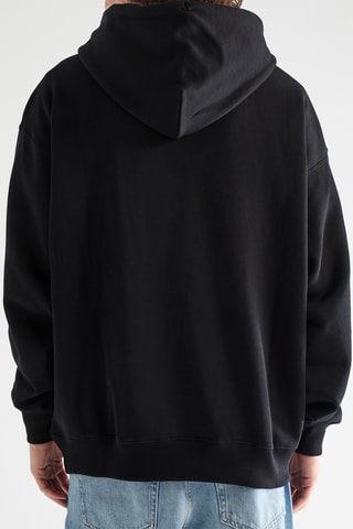 Sweater met Capuchon Round Logo - Zwart