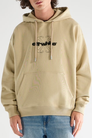 Sweater met Capuchon Frontal Arrow - Beige