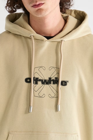 Sweater met Capuchon Frontal Arrow - Beige