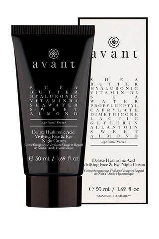 Creme sumptuosa vivificante rosto e olhar de noite com ácido hialurónico  50 ml