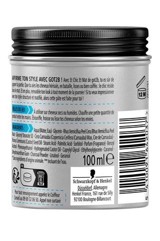 Pâte coiffante Et Chic Et Mat Got2b Schwarzkopf - 100 ml