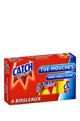 10 x 4 papiers tue-mouches Catch Expert