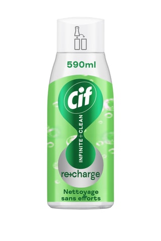3 x 	Recharge pour spray multi-usages Nettoyage sans efforts Cif Infinite+Clean - Citron et citronnelle - 590 ml