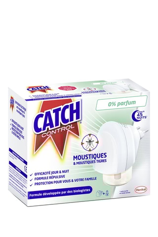 6 x Diffuseur électrique liquide Catch Control - Sans parfum - 45 nuits
