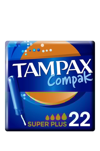 2 x 22 tampons Tampax Compak - Super plus