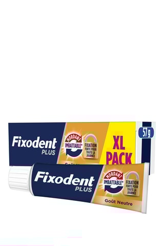2 x Crème fixative Fixodent Plus Maintien Imbattable - Goût Neutre - 57 g